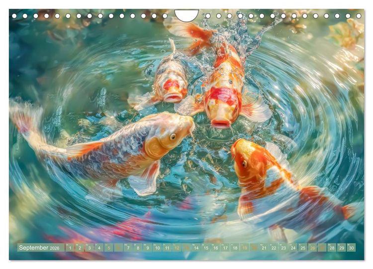 Produktbild: Kois - Ein Juwel unter Fischen (Wandkalender 2026 DIN A4 quer), CALVENDO Monatskalender