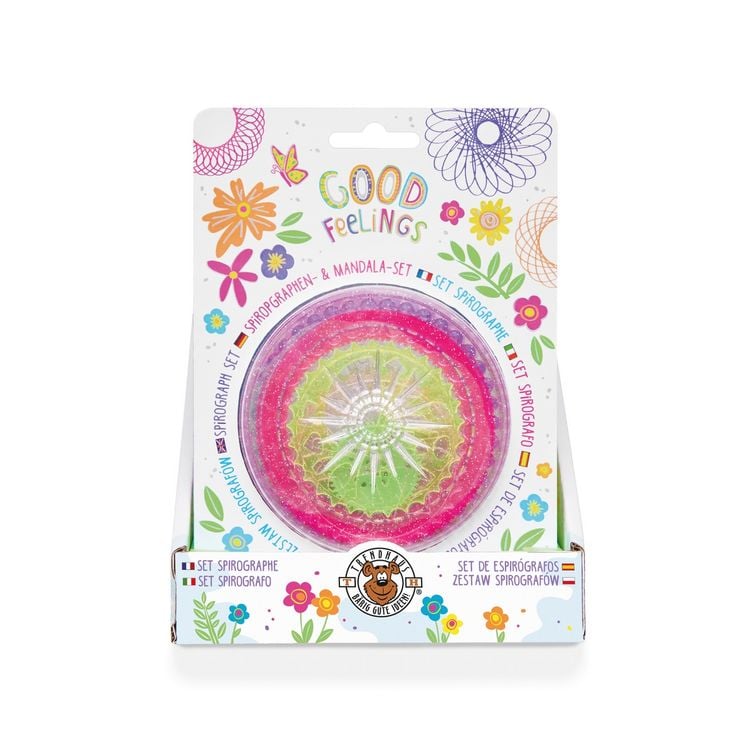 Produktbild: Spirographen & Mandala-Set Good Feelings Happy Flowers 6 Teile