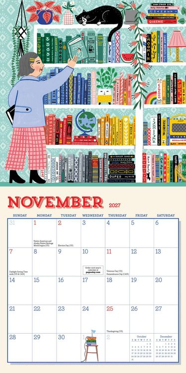 Produktbild: Maguire, H: Book Nerd Mini Wall Calendar 2027