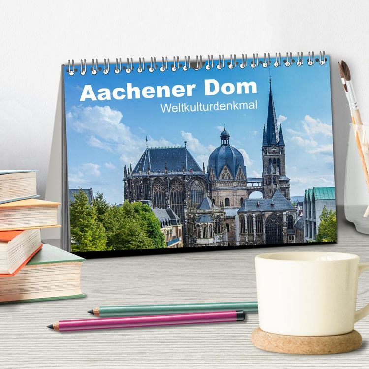 Produktbild: Aachener Dom - Weltkulturdenkmal (Tischkalender 2026 DIN A5 quer), CALVENDO Monatskalender