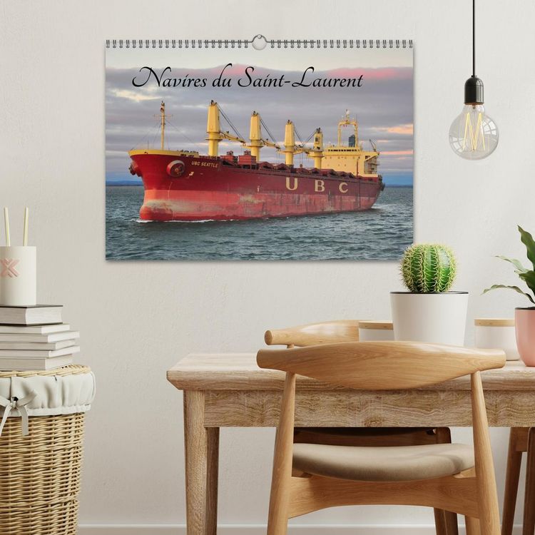Produktbild: Navires du Saint-Laurent (Calendrier mural 2026 DIN A3 vertical), CALVENDO calendrier mensuel