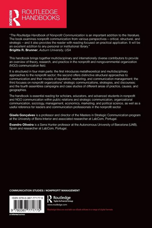 Produktbild: The Routledge Handbook of Nonprofit Communication