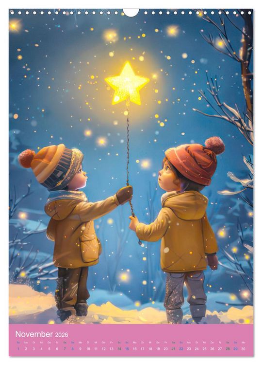 Produktbild: Bevor wir tr&auml;umen gehen - Kinderkalender (Wandkalender 2026 DIN A3 hoch), CALVENDO Monatskalender