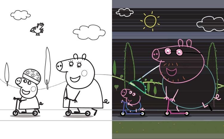 Produktbild: Peppa Pig Mein wutzig-tolles Kritzel-Kratzel-Buch