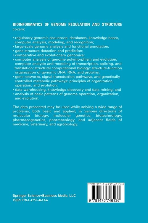 Produktbild: Bioinformatics of Genome Regulation and Structure