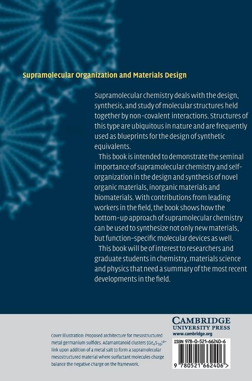 Produktbild: Supramolecular Organization and Materials Design