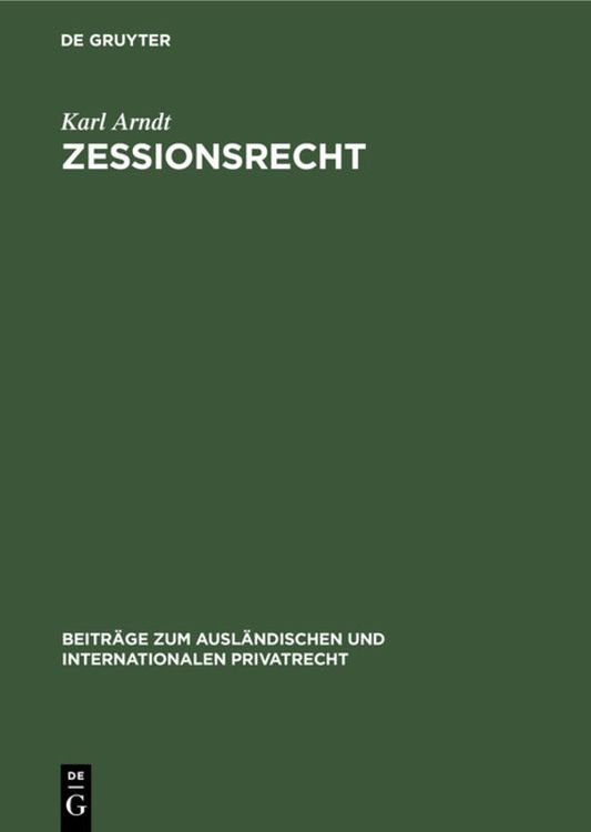 Produktbild: Zessionsrecht