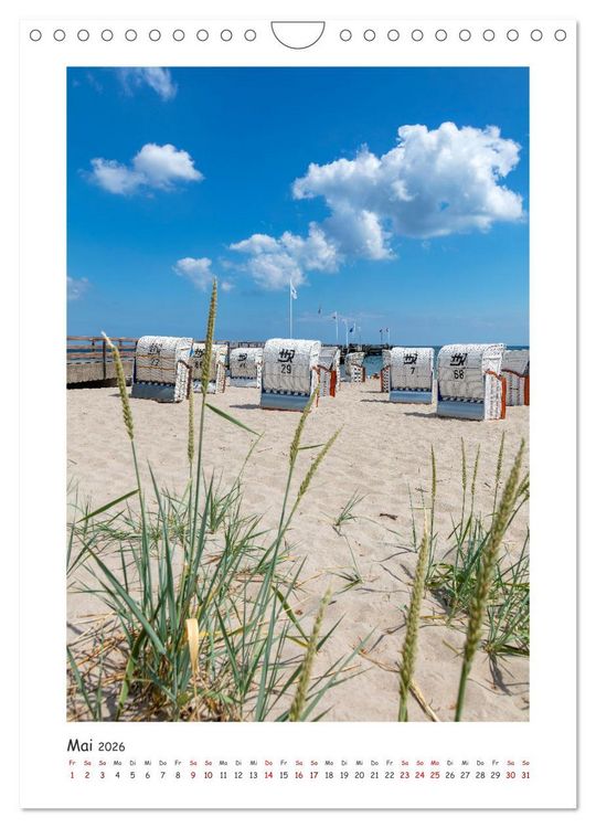 Produktbild: L&uuml;becker Bucht Seeb&auml;der an der Ostsee (Wandkalender 2026 DIN A4 hoch), CALVENDO Monatskalender