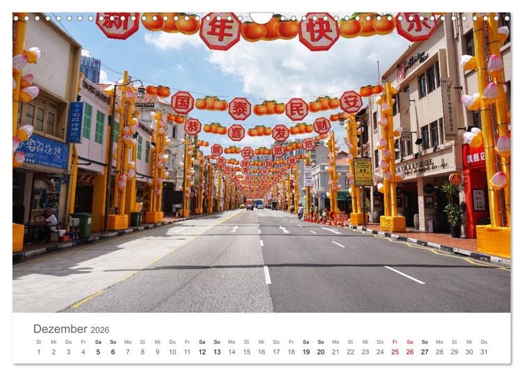 Produktbild: Singapur (Wandkalender 2026 DIN A3 quer), CALVENDO Monatskalender