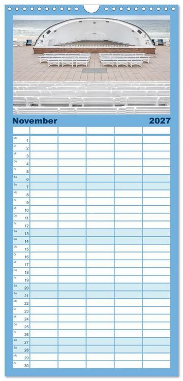 Produktbild: Familienplaner 2027 - Sylt s&uuml;chtig mit 5 Spalten (Wandkalender, 21 x 45 cm) CALVENDO