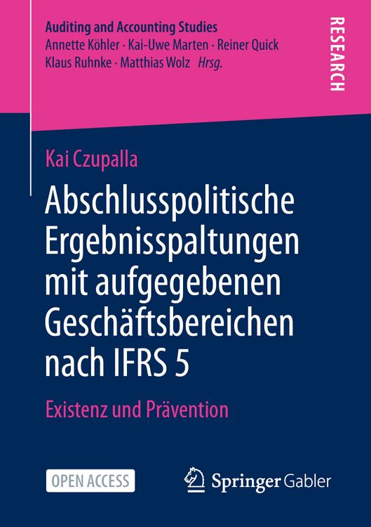 Produktbild: Abschlusspolitische Ergebnisspaltungen mit aufgegebenen Gesch&auml;ftsbereichen nach IFRS 5