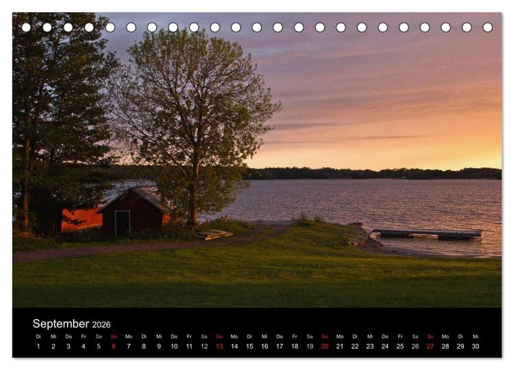 Produktbild: Finnland - Land der tausend Seen (Tischkalender 2026 DIN A5 quer), CALVENDO Monatskalender
