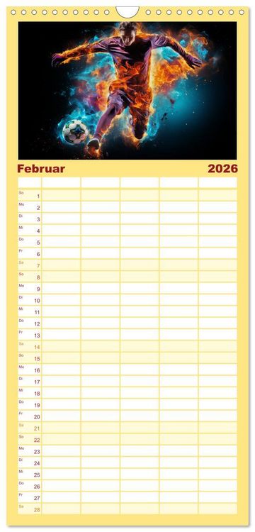 Produktbild: Familienplaner 2026 - Sportarten mit 5 Spalten (Wandkalender, 21 x 45 cm) CALVENDO
