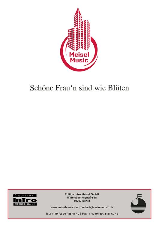 Produktbild: Sch&ouml;ne Frau'n sind wie Bl&uuml;ten