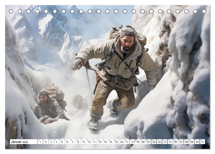 Produktbild: Imposante Bergwelt (Tischkalender 2026 DIN A5 quer), CALVENDO Monatskalender