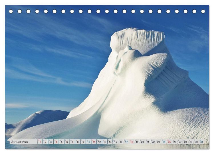 Produktbild: Bezauberndes, eisiges Gr&ouml;nland (Tischkalender 2026 DIN A5 quer), CALVENDO Monatskalender