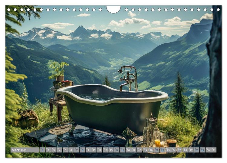Produktbild: Wannenidylle (Wandkalender 2026 DIN A4 quer), CALVENDO Monatskalender
