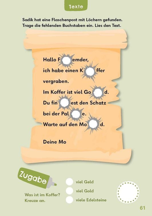Produktbild: Leser&auml;tsel f&uuml;r mutige Kinder - Auf Schatzsuche - Ab 6 Jahren