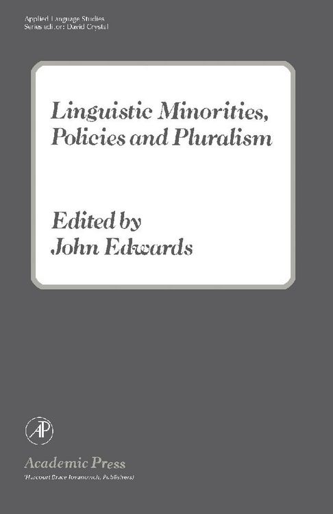 Produktbild: Linguistic Minorities, Policies and Pluralism