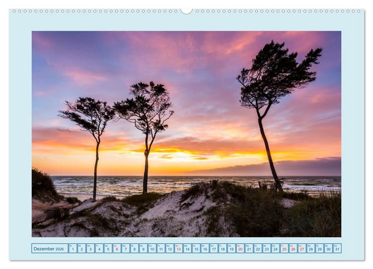 Produktbild: Fischland-Dar&szlig;-Zingst (hochwertiger Premium Wandkalender 2026 DIN A2 quer), Kunstdruck in Hochglanz