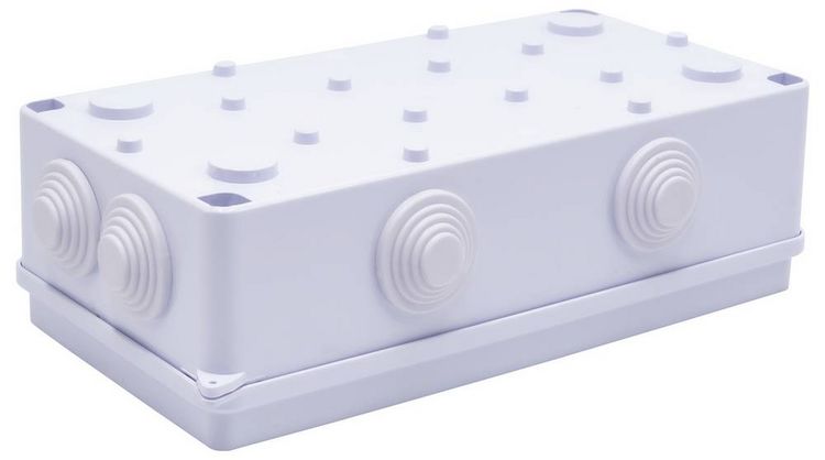 Produktbild: TRU COMPONENTS TC-RA 200x100x70 TC-10239052 Installations-Geh&auml;use ABS Kunststoff Wei&szlig; 1St.