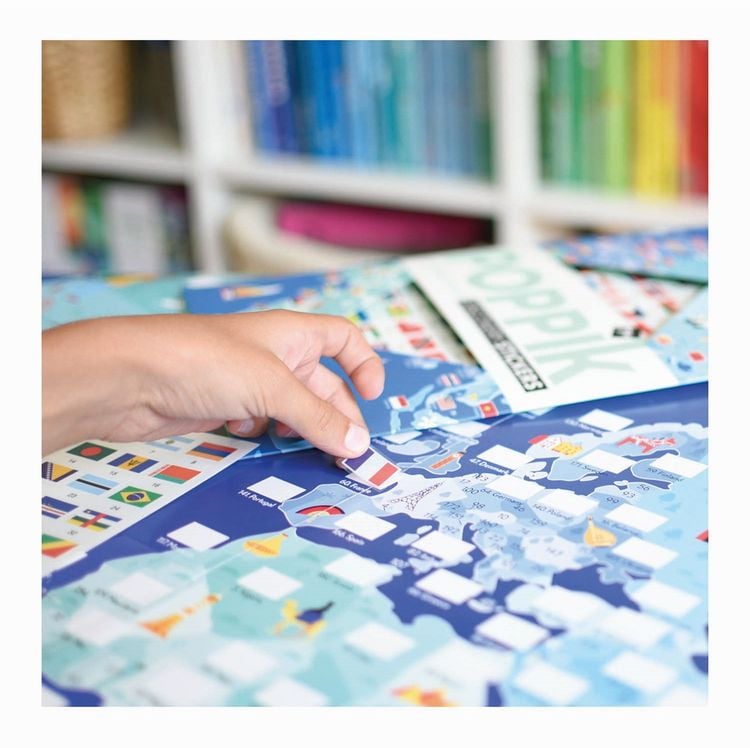 Produktbild: POPPIK - Lernposter & Sticker Flaggen der Welt