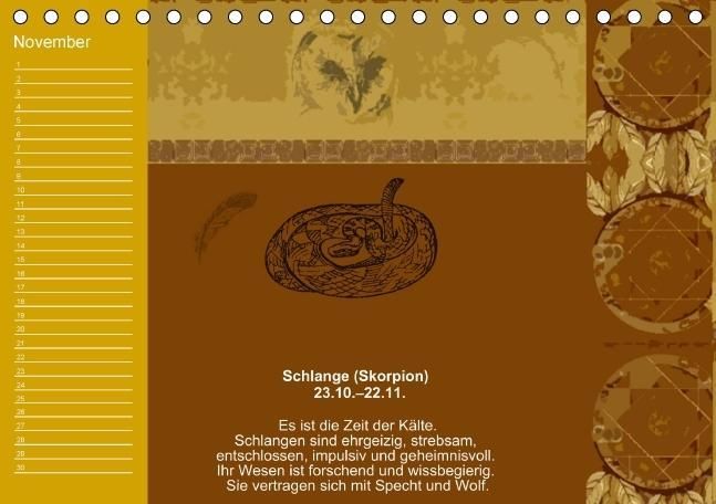 Produktbild: Indianisches Horoskop / Geburtstagskalender (Tischkalender immerw&auml;hrend DIN A5 quer)