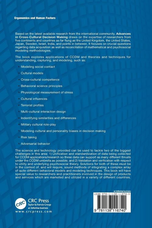 Produktbild: Advances in Cross-Cultural Decision Making