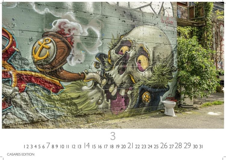 Produktbild: Berlin Street Art Kalender 2027 &ndash; Wandkalender | Fotokalender Deutschland 35x50cm Gro&szlig;format &ndash; Vielfalt und Kreativit&auml;t der urbanen Kunst