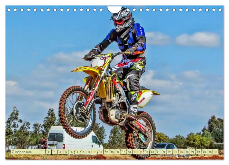 Produktbild: Motocross - so cool (Wandkalender 2026 DIN A4 quer), CALVENDO Monatskalender