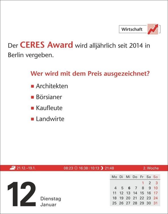 Produktbild: Duden Allgemeinbildung Tagesabrei&szlig;kalender 2027 - Wissen und Quizzen