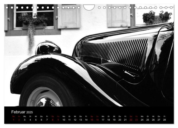 Produktbild: Citro&euml;n 11 CV Traction Avant in schwarzweiss (Wandkalender 2025 DIN A4 quer), CALVENDO Monatskalender
