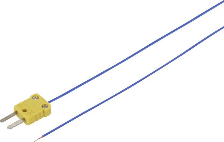 Produktbild: VOLTCRAFT TP-202 Luftf&uuml;hler 0 bis 250&deg;C 1.00m F&uuml;hler-Typ K