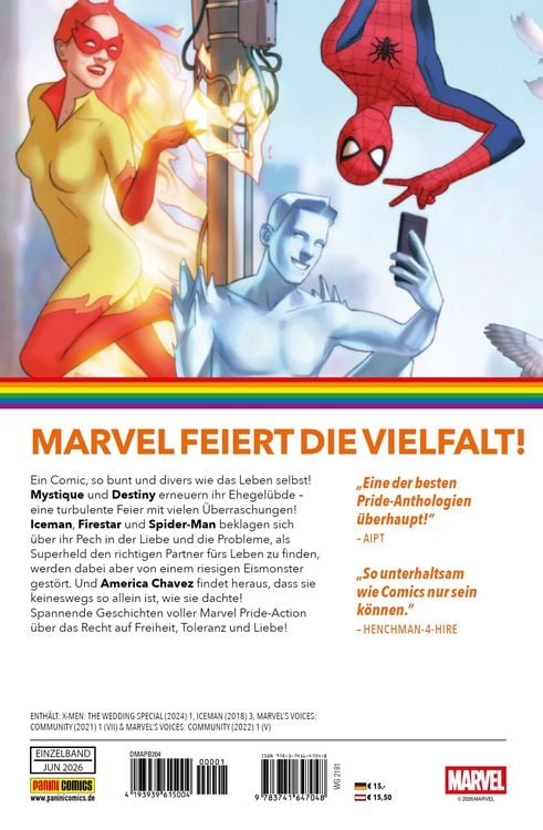 Produktbild: Marvel Pride: Liebe ohne Grenzen