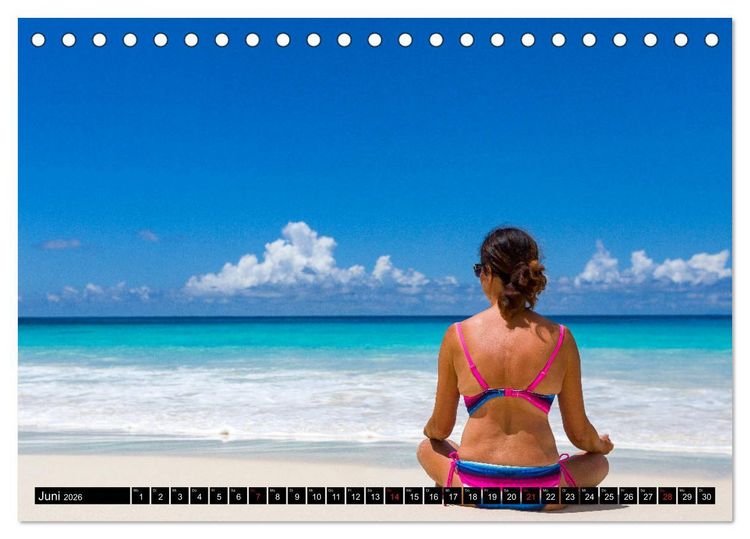 Produktbild: Seychellen. Sonneninseln - Mah&eacute;, La Digue, Praslin (Tischkalender 2026 DIN A5 quer), CALVENDO Monatskalender