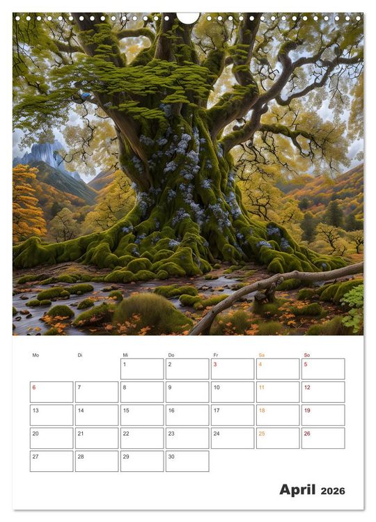 Produktbild: M&auml;rchenhafte B&auml;ume (Wandkalender 2026 DIN A3 hoch), CALVENDO Monatskalender
