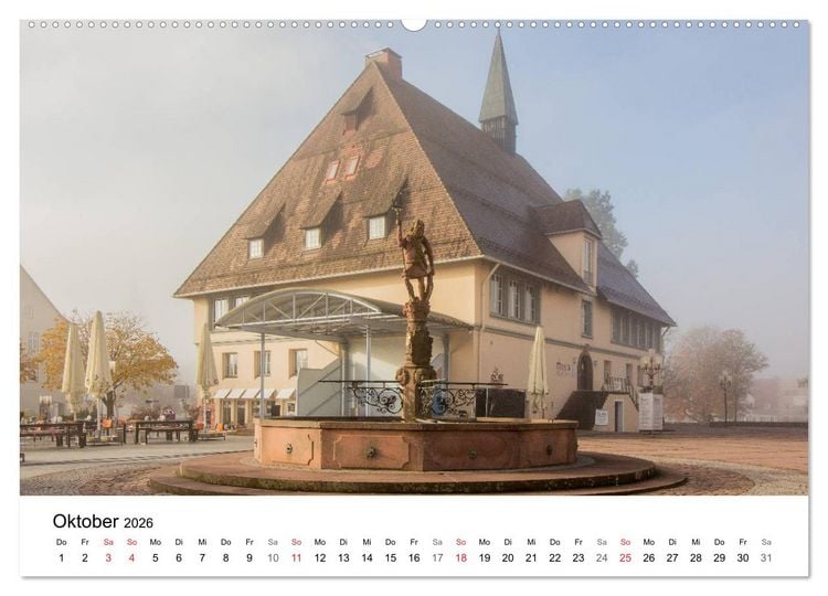 Produktbild: Freudenstadt im Schwarzwald ... ganz einfach sch&ouml;n (hochwertiger Premium Wandkalender 2026 DIN A2 quer), Kunstdruck in Hochglanz