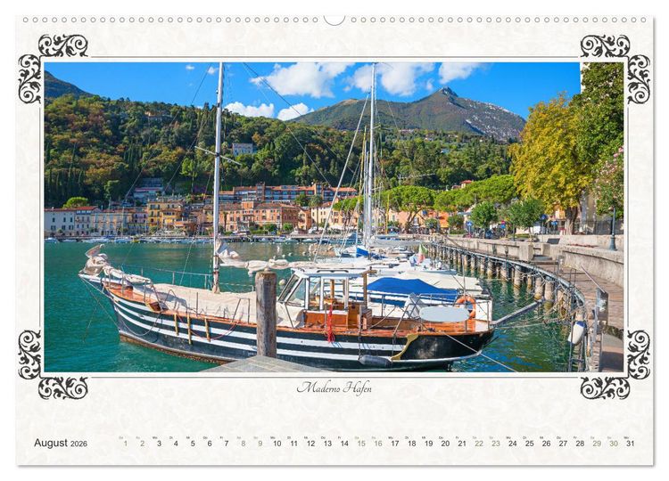 Produktbild: Gardasee - Idylle am Lago 2026 (hochwertiger Premium Wandkalender 2026 DIN A2 quer), Kunstdruck in Hochglanz