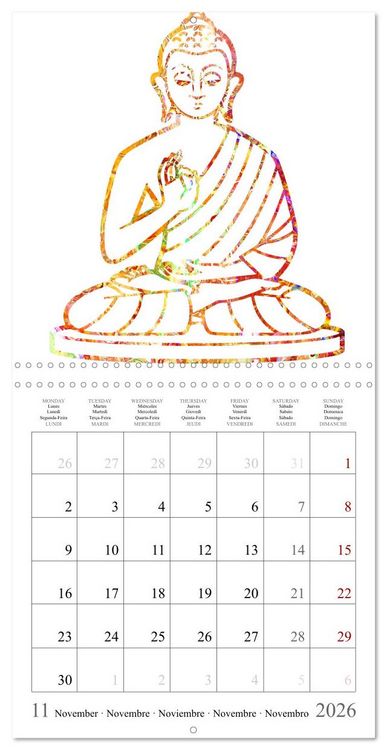 Produktbild: Your personalised yoga planner (Wall Calendar 2026 12 &times; 12 Inch) CALVENDO 12 Month Wall Calendar