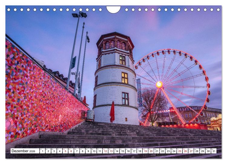 Produktbild: Urbane Impressionen. D&uuml;sseldorf - Moderne Stadt mit gr&uuml;nem Herz. (Wandkalender 2026 DIN A4 quer), CALVENDO Monatskalender