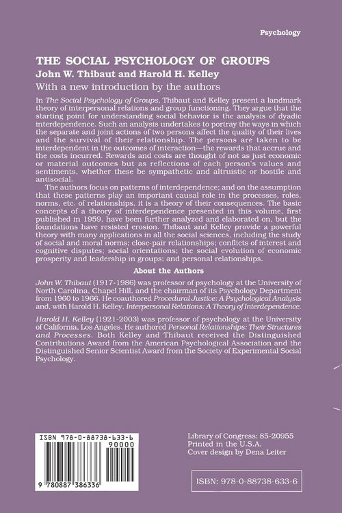 Produktbild: The Social Psychology of Groups