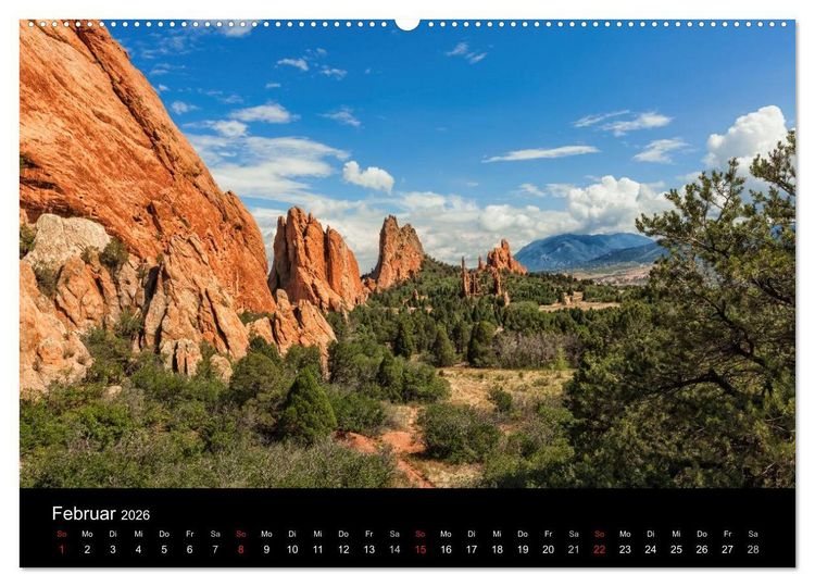 Produktbild: USA Landschaftskalender (Wandkalender 2026 DIN A2 quer), CALVENDO Monatskalender