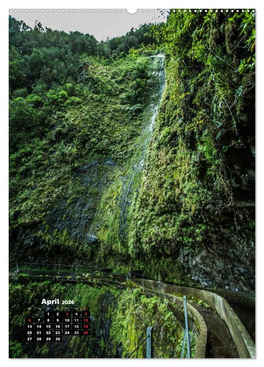 Produktbild: Levadas - Wasserwege auf Madeira (Wandkalender 2026 DIN A2 hoch), CALVENDO Monatskalender