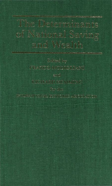 Produktbild: The Determinants of National Saving and Wealth