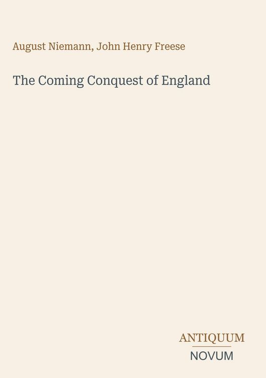 Produktbild: The Coming Conquest of England
