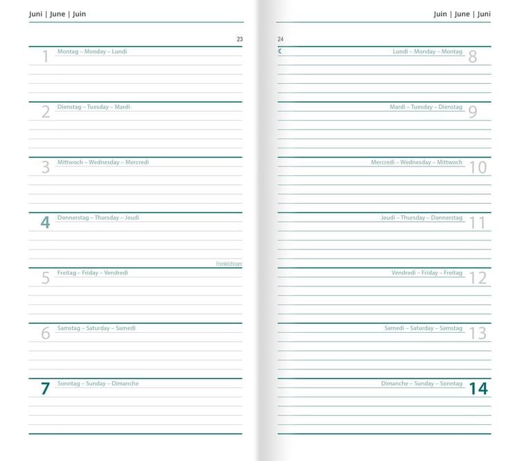 Produktbild: Buchkalender 2027 Schwarz
