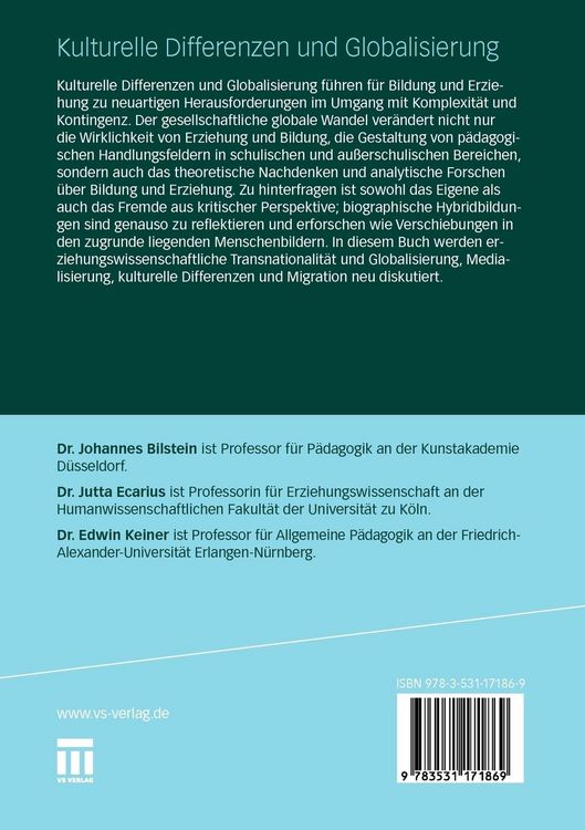 Produktbild: Kulturelle Differenzen und Globalisierung