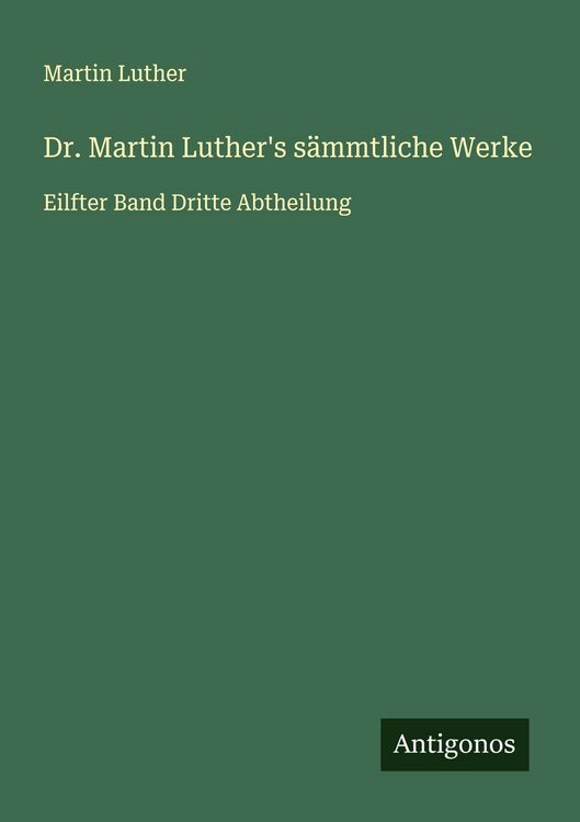 Produktbild: Dr. Martin Luther's s&auml;mmtliche Werke