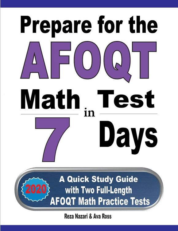 Produktbild: Prepare for the AFOQT Math Test in 7 Days