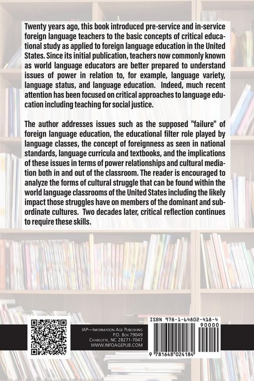Produktbild: Critical Reflection and the Foreign Language Classroom (20th Anniversary Edition)